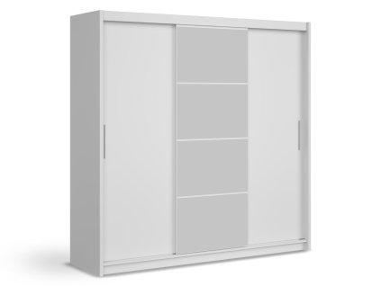 Veľká biela šatníková skriňa Marios