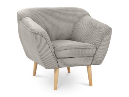 Svetlosivé kreslo Dory