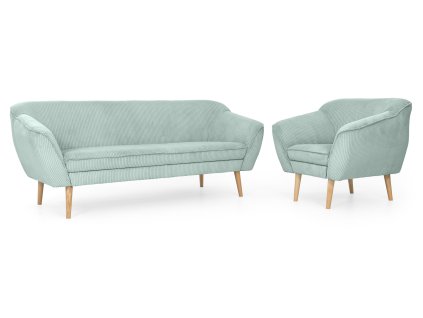 Mentolová sedacia súprava Dory III