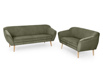 Sedacia súprava 3+2 Dory - olivová