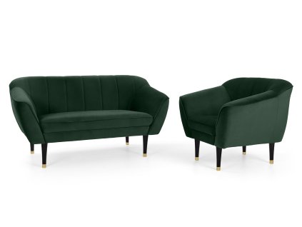 Zelená sedacia súprava 2+1 Diva