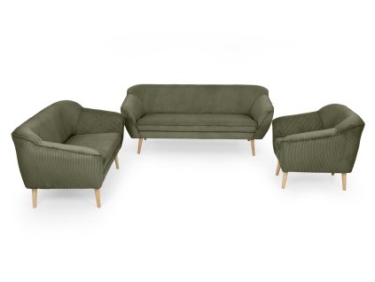 Sedacia súprava 3+2+1 Dory - olivová