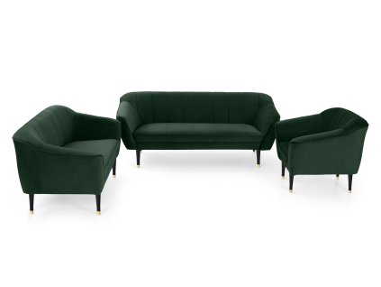 Zelená sedacia súprava 3+2+1 Diva