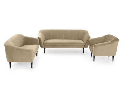Béžová sedacia súprava 3+2+1 Diva