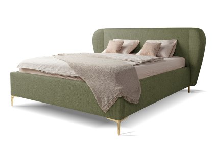 Zelená manželská posteľ Aliano