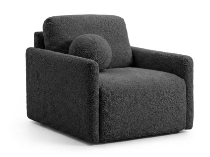 Tmavosivé kreslo Glove