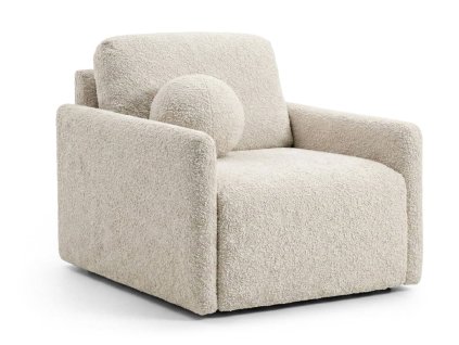 Krémové kreslo Glove