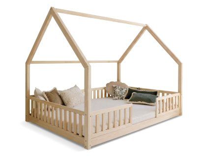 Drevená detská posteľ Bianco Duo I
