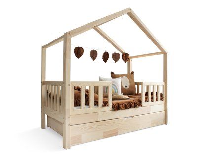 Detská domčeková posteľ s prístelkou