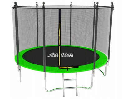 Trampolína Zelená Active Hobby 252cm s ochrannou sieťou a rebríkom