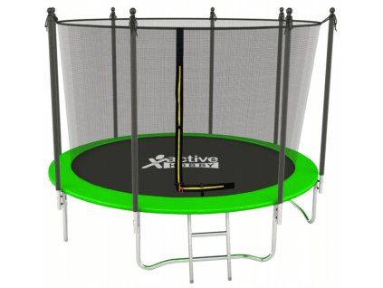 Trampolíny Zelené Active Hobby 312cm s vnútornou sieťou a rebríkom