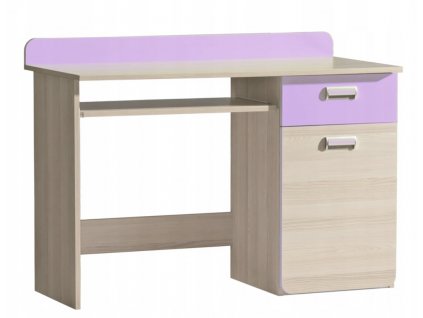Písací stôl LUCAS L10 - fialový/zelený