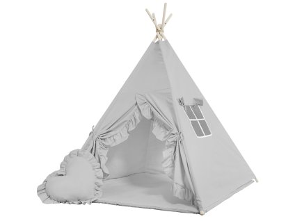 Teepee stan sivý