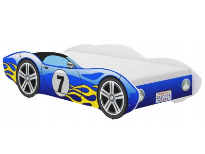Detská posteľ auto Corvetta 160x80 - modrá