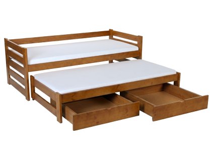 Detská posteľ s prístelkou Veronika 7 - dub