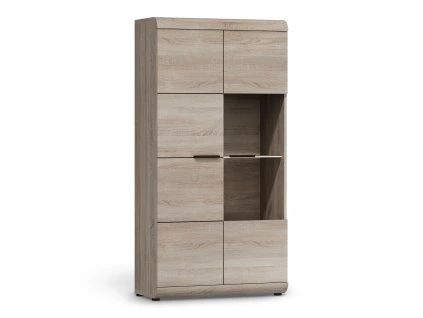 Nízka vitrína LINK - dub sonoma