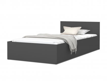 Jednolôžková posteľ s úložným priestorom Buster 120x200 - sivá