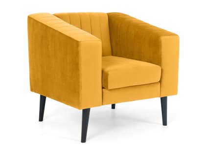 Kreslo Asprey v žltej farbe