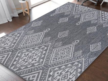 Obojstranný tkaný koberec Zara 13 Grey
