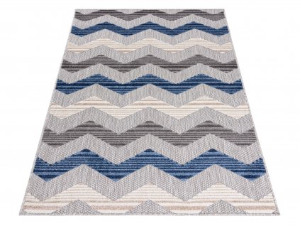 Modrý tkaný koberec Beta