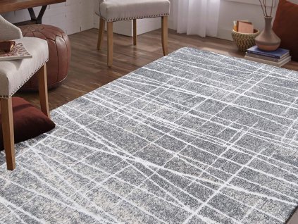 Sivý minimalistický koberec Gale