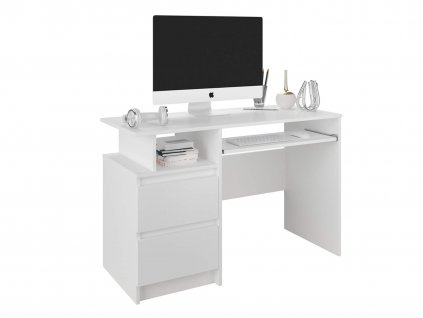 Písací stôl Cali N-7 biela