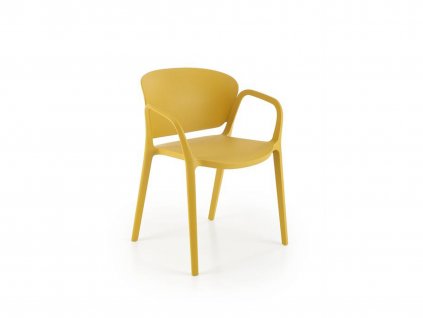 K491 horčicová farba stoličky