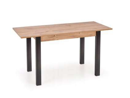 Jedálenský stôl GINO vo farbe dub wotan a čierna.