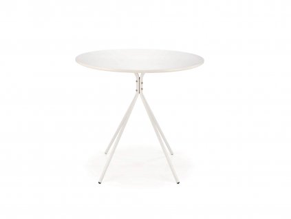 Biely jedálensky stôl v okrúhlom tvare FONDI.