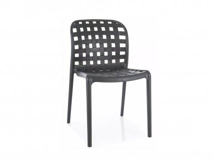 sivá plastová stolička STRIP