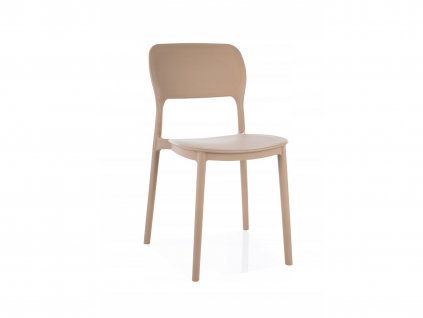 plastová záhradná stolička TIMO v béžovej farbe