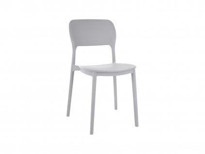 svetlosivá plastová stolička TIMO