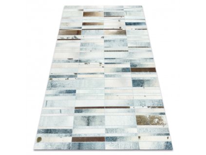 Šedo-béžový koberec Patchwork