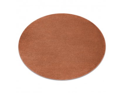 Terracotta okrúhly koberec Softy