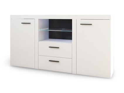 Biela komoda 2F 2S Rumba