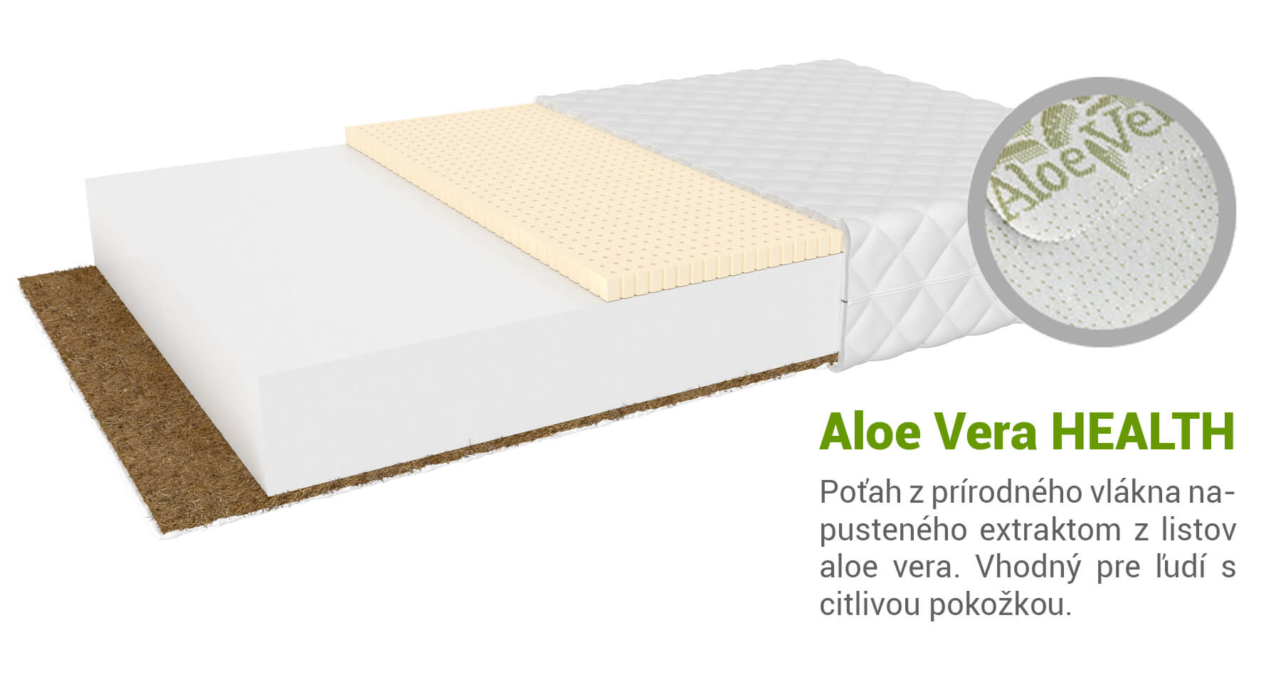 Jaamatrac Pikolino matrac 200x80 Poťah: AloeVera (príplatkový poťah)