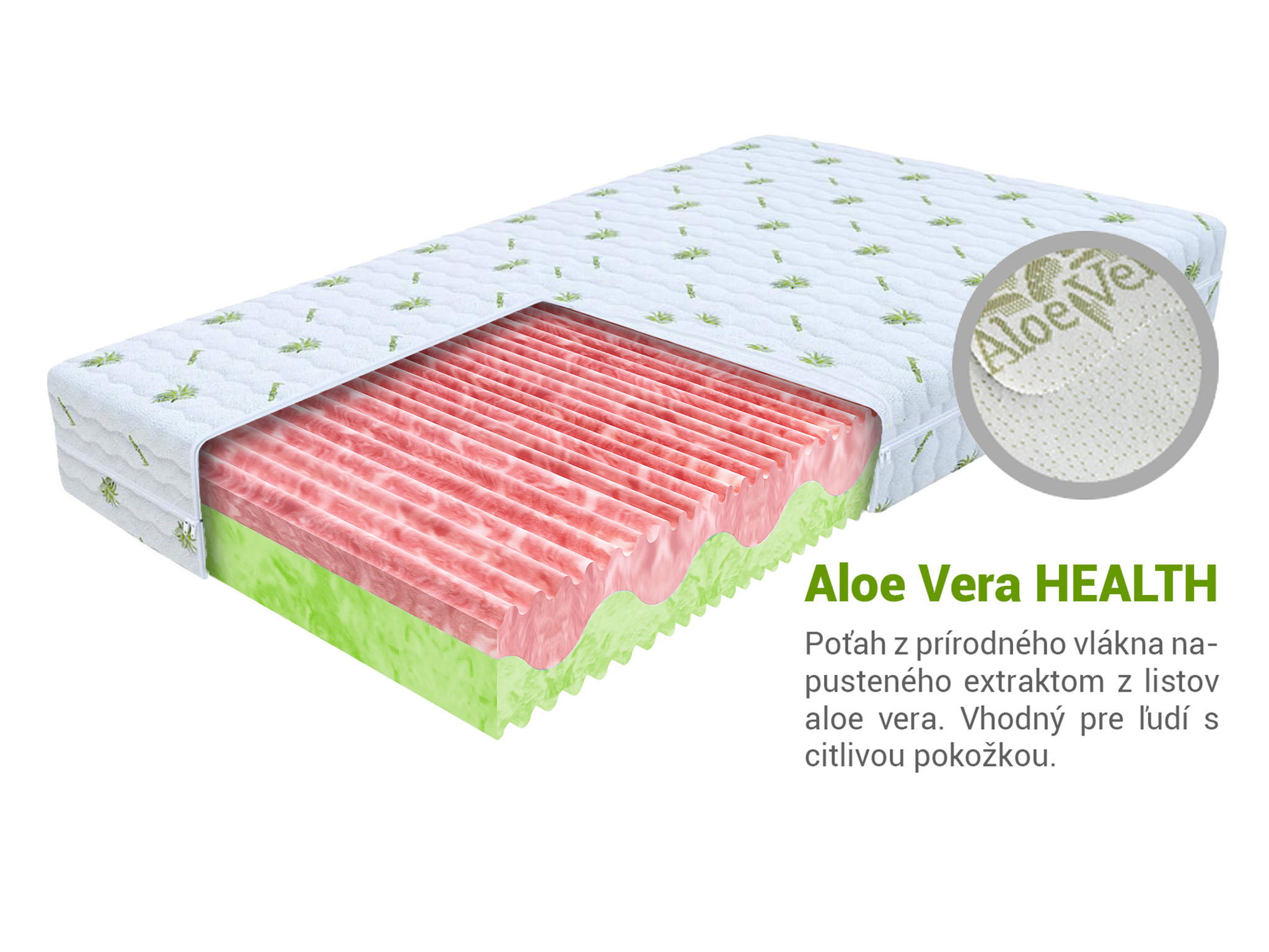 Jaamatrac Zuno matrace s profilovanou penou 90x200 (2 ks) 1+1