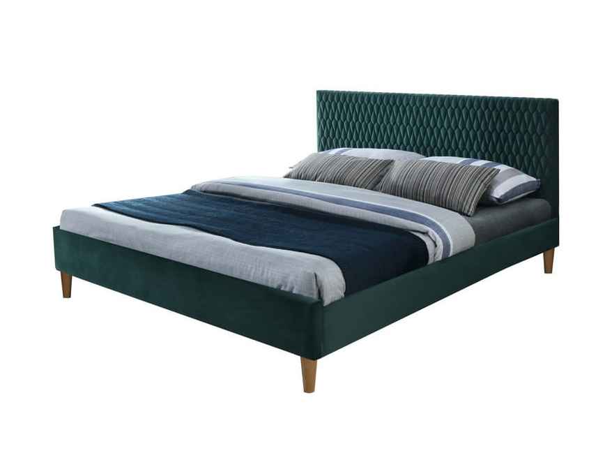 SI Manželská posteľ Arnica s roštom - zelená Rozmer: 180x200