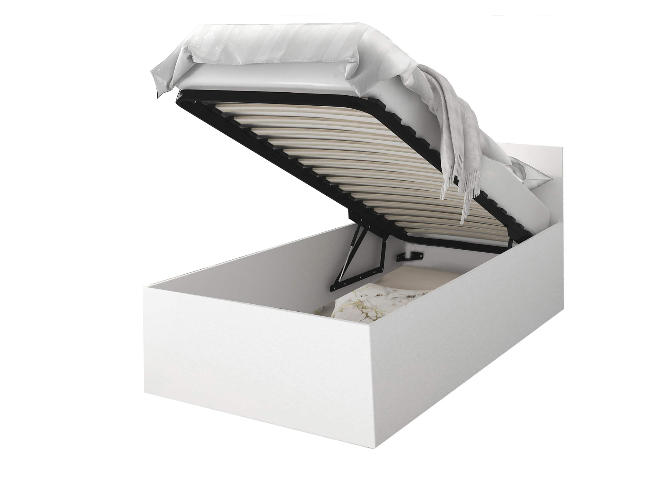 GL Jednolôžková posteľ Dolly s úložným priestorom - biela Rozmer: 200x90