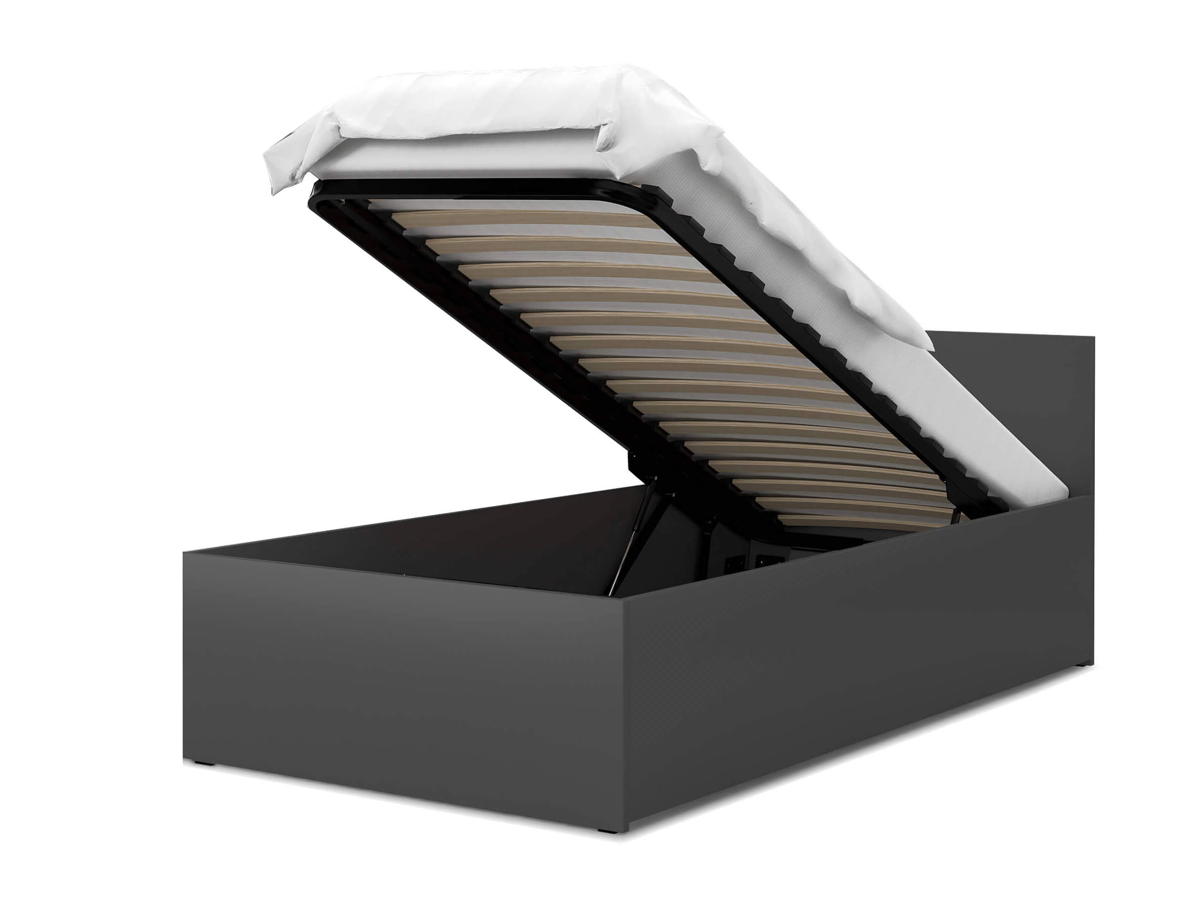 GL Jednolôžková posteľ s úložným priestorom Dolly - sivá Rozmer: 200x90