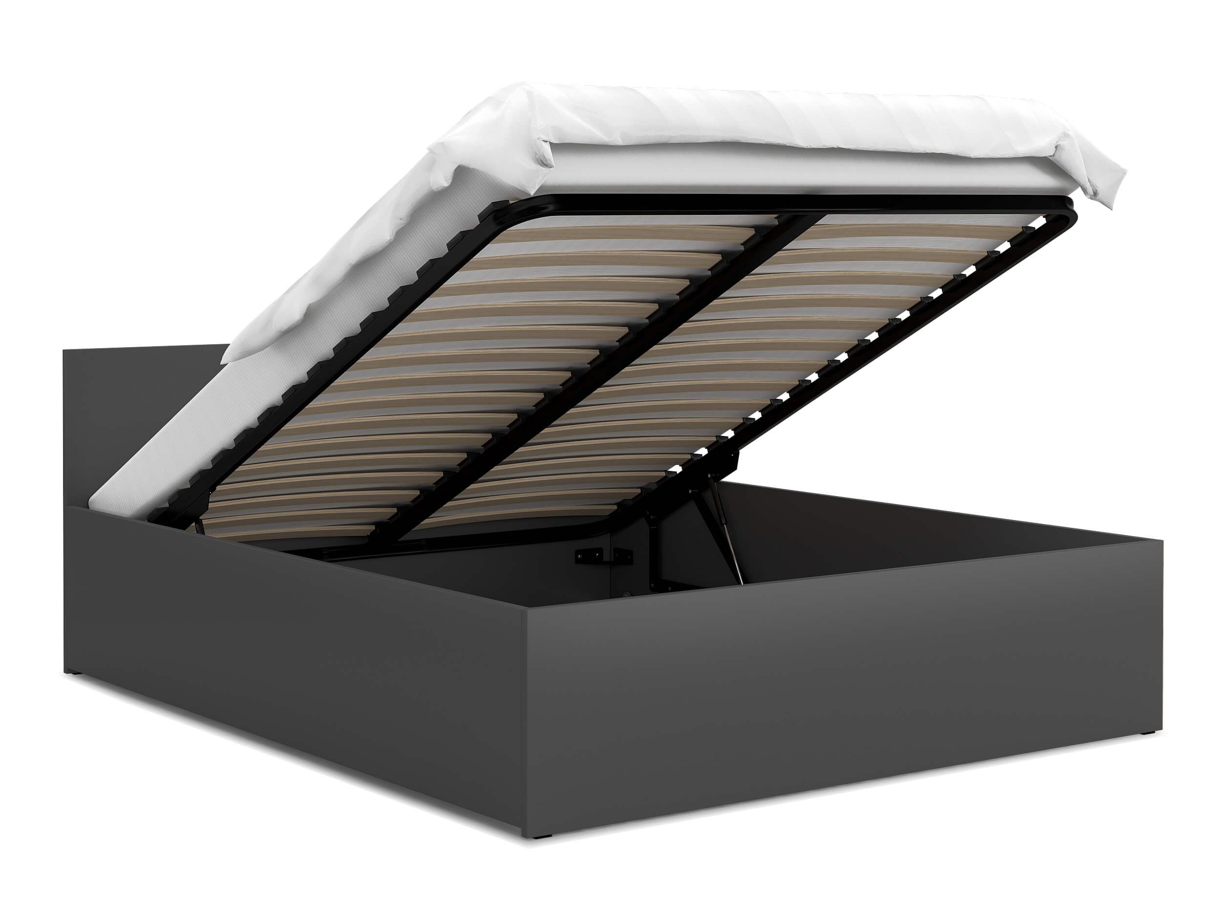 GL Jednolôžková posteľ s úložným priestorom Dolly - sivá Rozmer: 200x120