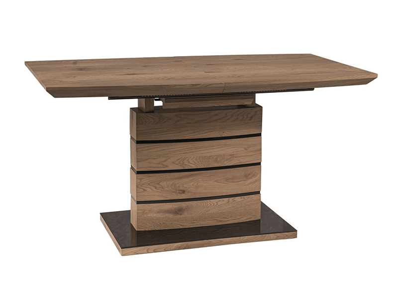 SI Rozkladací jedálenský stôl Daro 140-180x80- dub