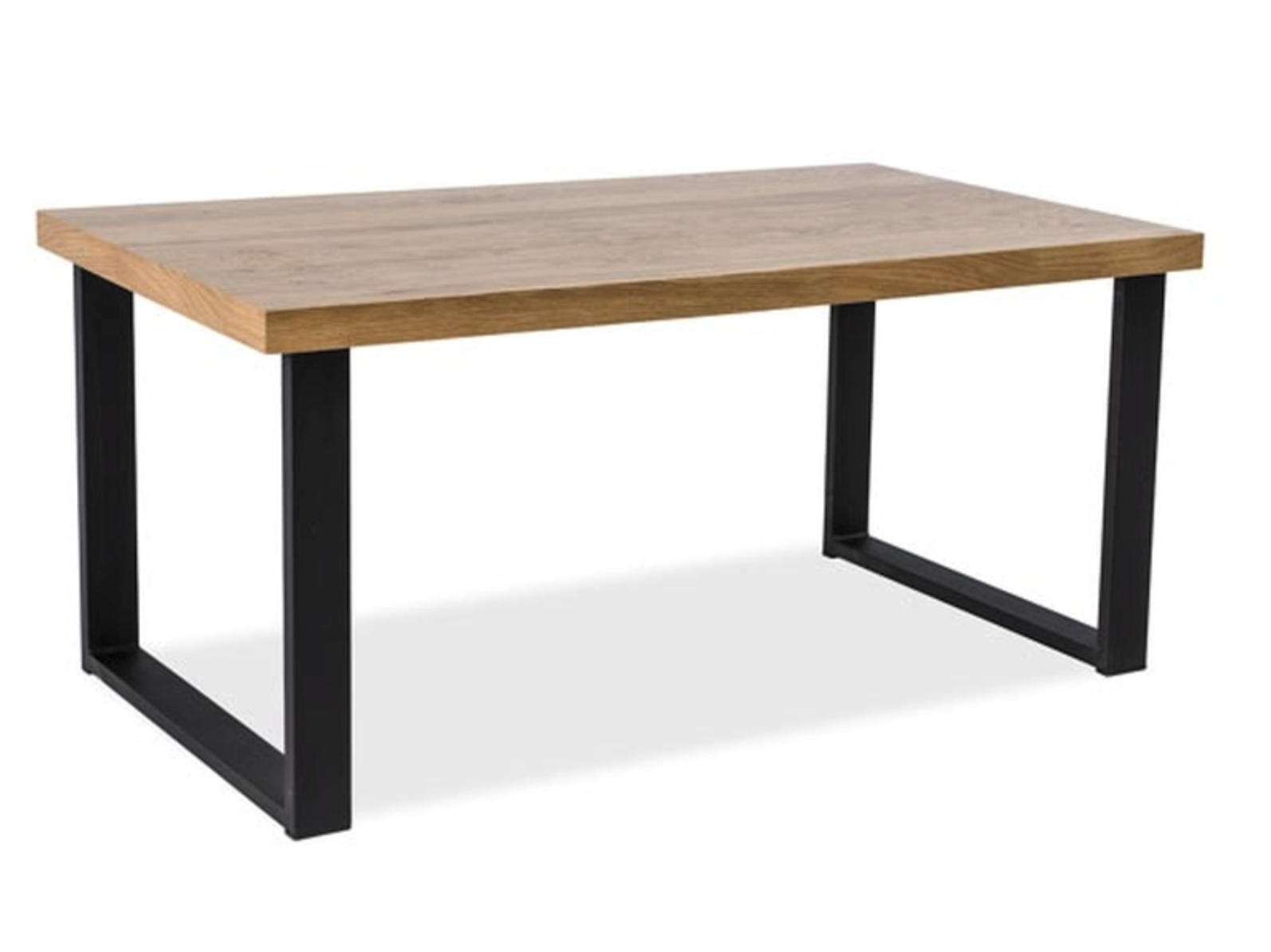 SI Jedálenský stôl Roberto - dub / čierna Rozmer: 150