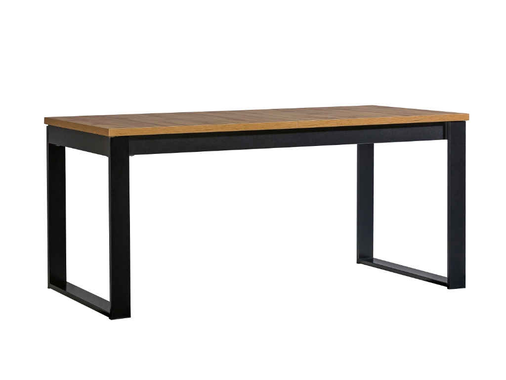 DL Rozkladací jedálenský stôl Lamelo - dub wotan/čierna