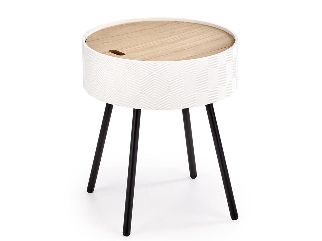 HL Príručný stolík Aura - biela