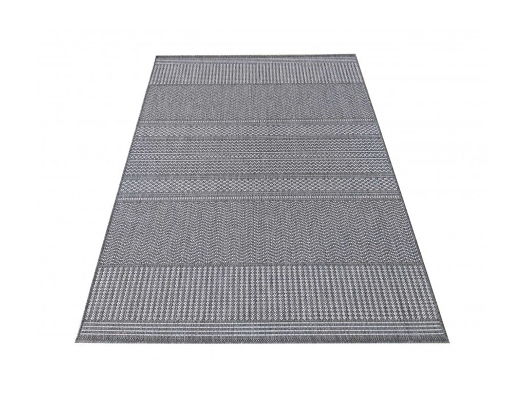 DY Sivý tkaný moderný koberec Zara 12 Rozmer: 80x150 cm