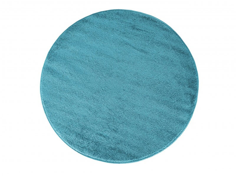 DY Modrý okrúhly koberec Lora Rozmer: 100x100 cm