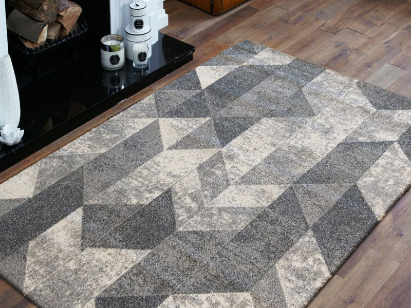 DY Sivý vzorovaný koberec Feel Rozmer: 200x290 cm