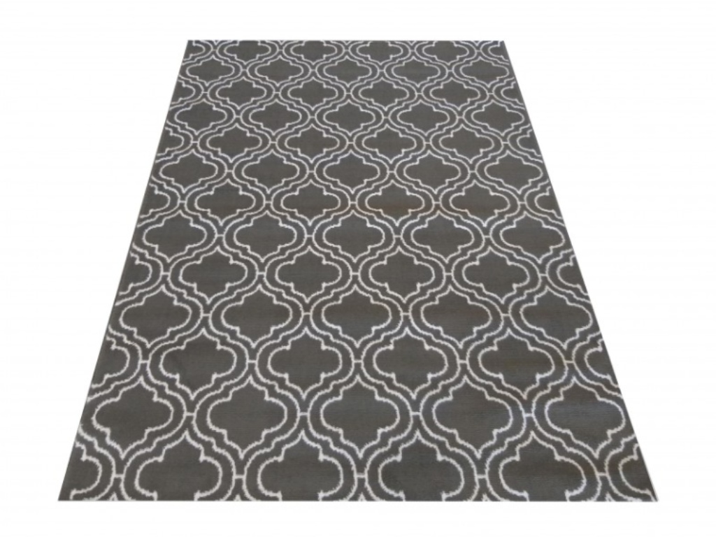 DY Sivo-biely moderný koberec Polda Rozmer: 80x150 cm