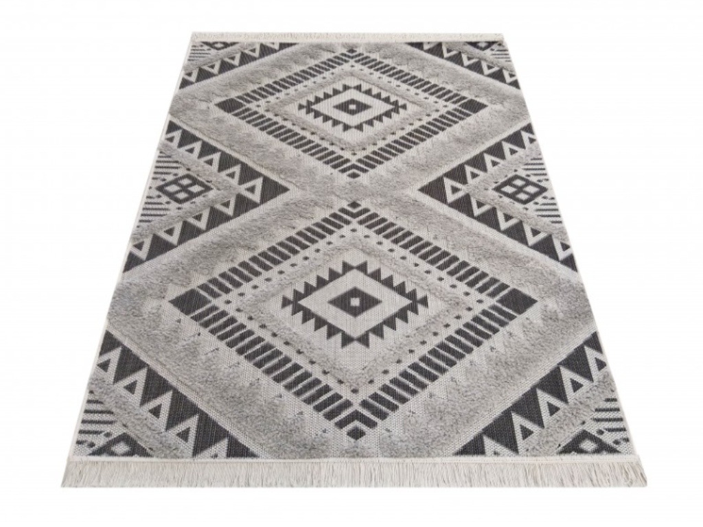 DY Sivý moderný koberec Rasom Rozmer: 160x230 cm